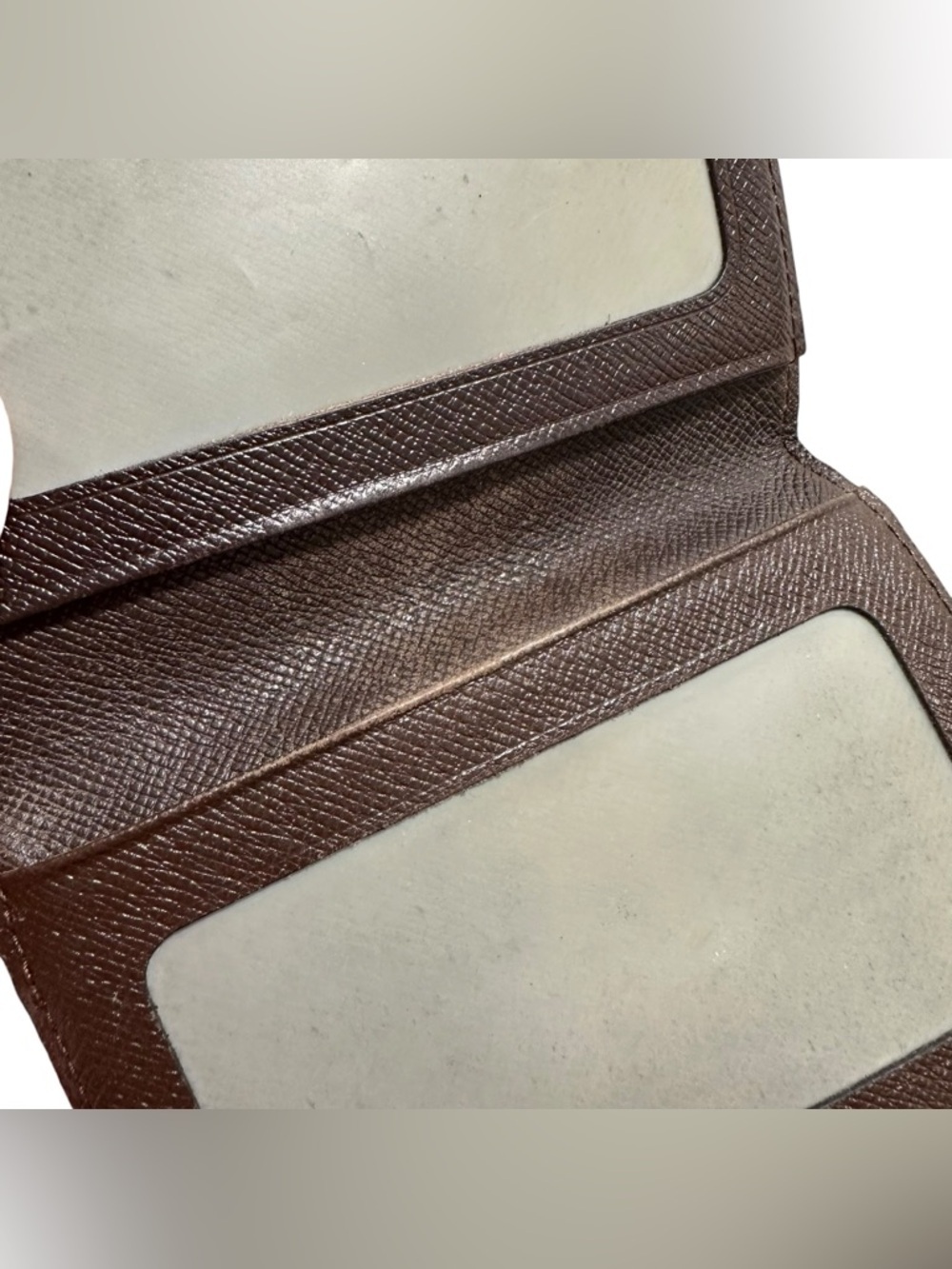 Louis Vuitton Brown Checkered Compact Wallet - Picture 9 of 11
